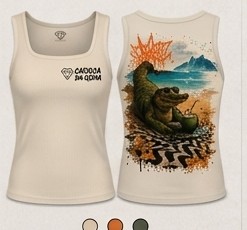 Regata feminina estampada